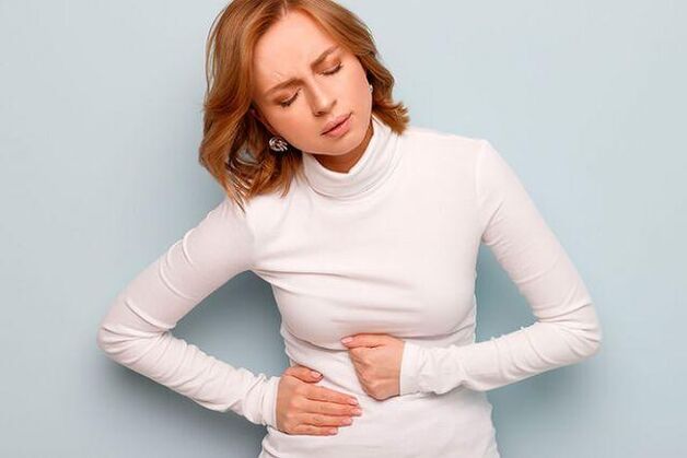 Gastritida u ženy vyžadující dietu